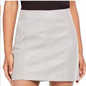 Free People Modern Femme Faux Leather Skirt